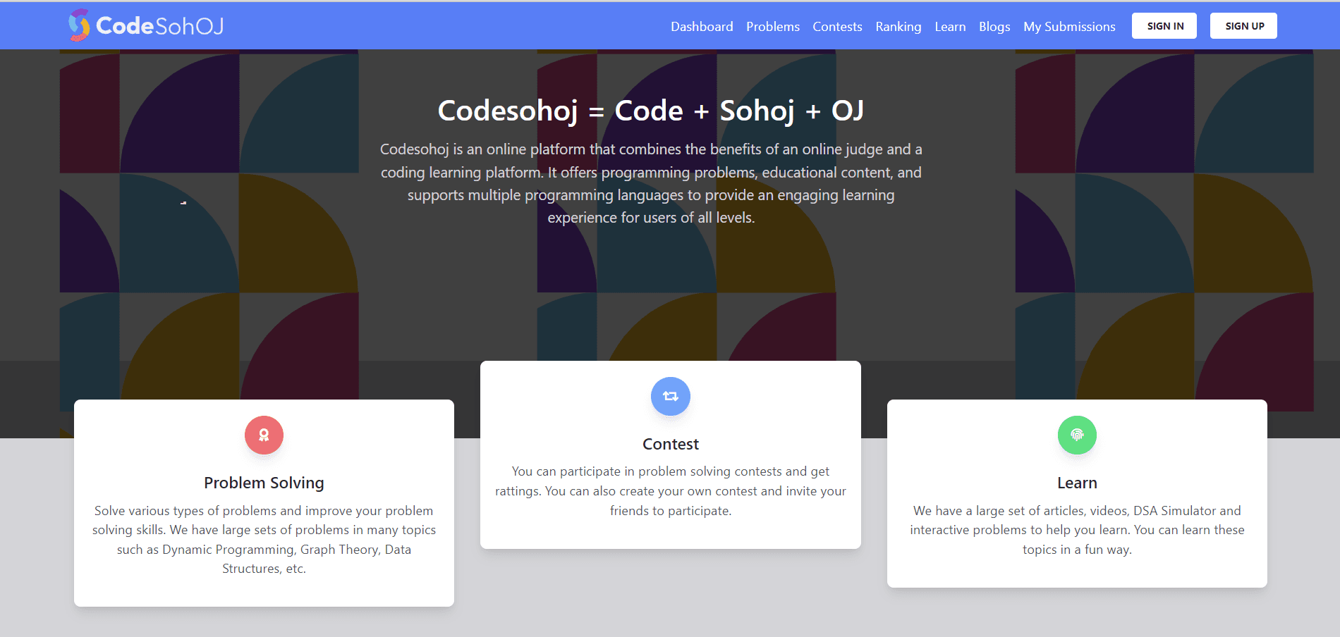 CodeSohoj (Online Judge)